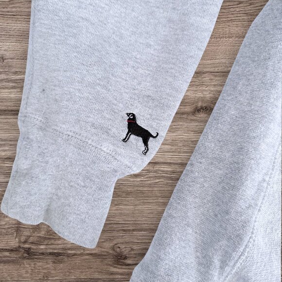 The Black Dog Graphic Sweatshirt Classic Logo Crewneck Gray Cotton Blend S - Picture 4 of 4